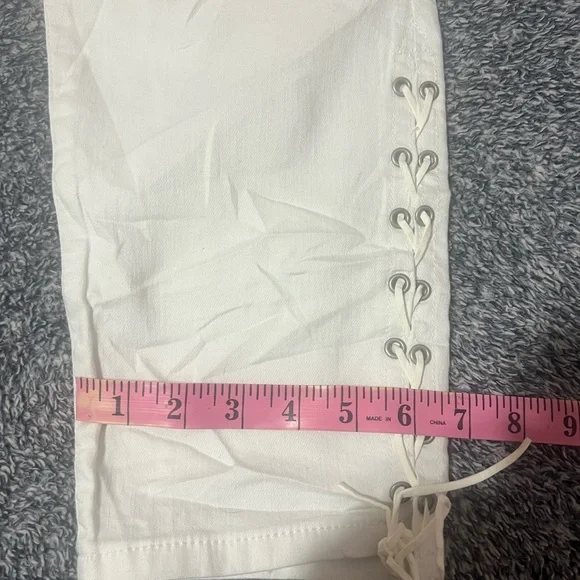 NWT / d. jeans Women's White Ankle Jeans plus size 16 - Picture 4 of 11